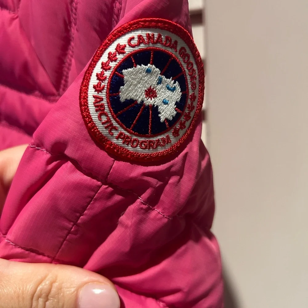 Canada Goose Girls Light Jacket Pink XS Sz 6 - Picture 4 of 6